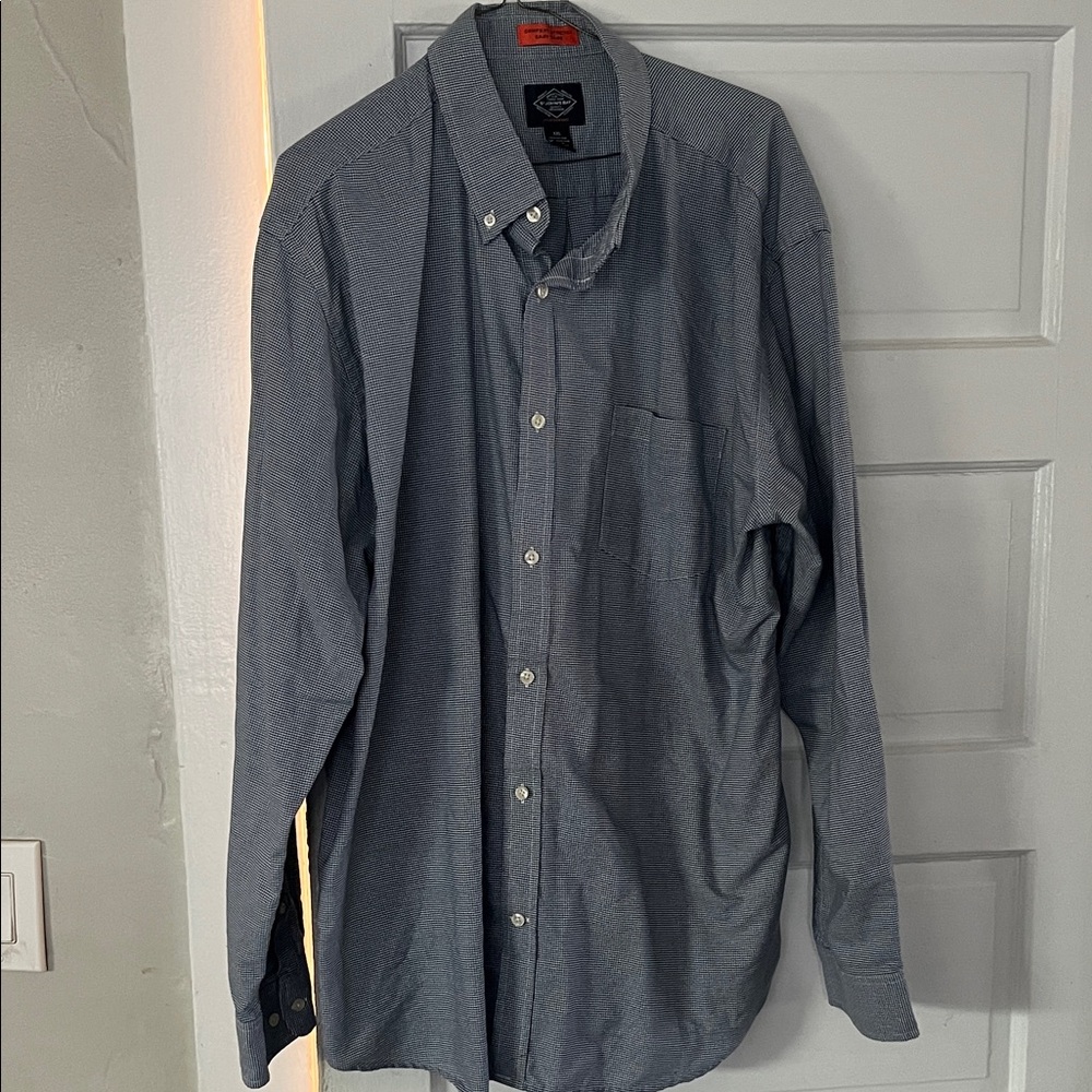 St. John's Bay Navy Casual Button-Down Shirt